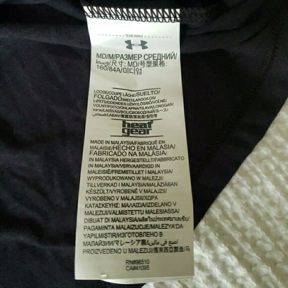 Under Armour Threadborne Tank Top Racerback Logo Heat Gear Active Black Size M - Picture 7 of 10